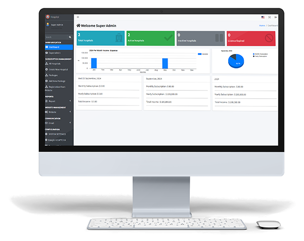 Hospital Management & EHR Patient CRM Platform - Healthcare & Digital Health Case Study | SGR Software Solution