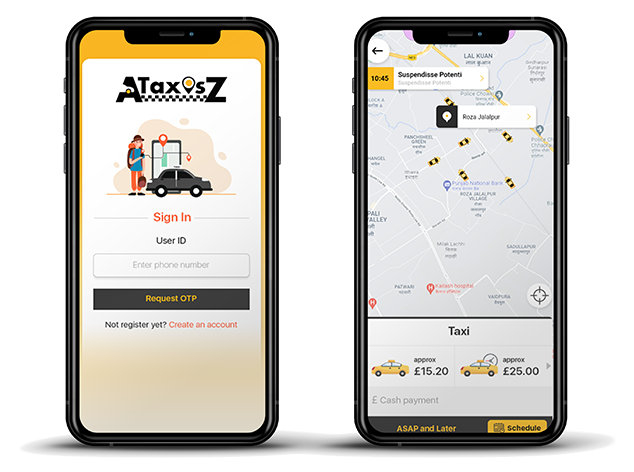 AtaxiSZ App - Mobile App Engineering Case Study | SGR Software Solution